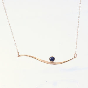 14k Gold Suspended Lightyear Pendant with Sapphire