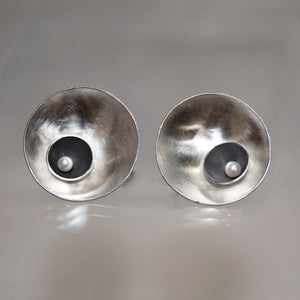XL Double Satellite Studs with Pearl