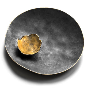Extra Large Satellite Brooch & Pendant with Gold Leaf