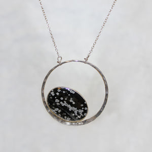 Large Solstice Necklace with Obsidian Jasper