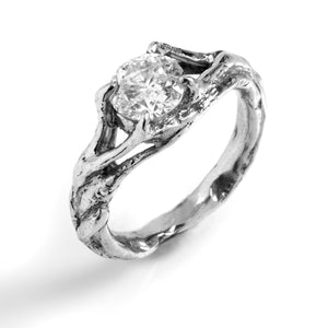 Nesting Engagement Ring with Prongs